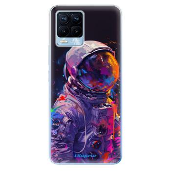 Odolné silikonové pouzdro iSaprio - Neon Astronaut - Realme 8 / 8 Pro