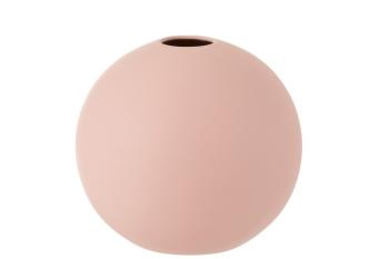 Růžová keramická váza Ball - Ø 25*23,5 cm 1114