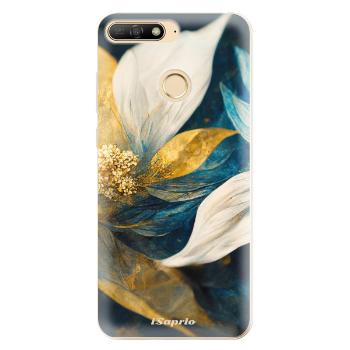 Odolné silikonové pouzdro iSaprio - Gold Petals - Huawei Y6 Prime 2018