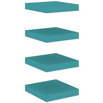 Shumee plovoucí nástěnné 4 ks modré 23×23,5×3,8 cm MDF, 326611 (326611)