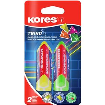 KORES TRINO trojhranná, barevný mix - balení 2 ks (40523)