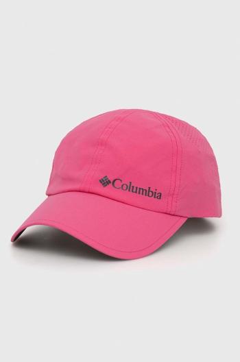 Kšiltovka Columbia Silver Ridge III růžová barva, hladká