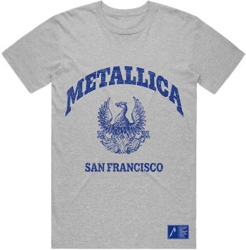 Metallica Tričko College Crest Grey S