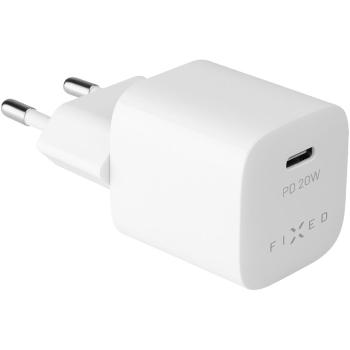 Mini adapter,USB-C, 20W, bílý FIXED