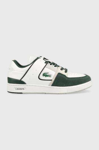 Kožené sneakers boty Lacoste COURT CAGE bílá barva, 44SMA0007