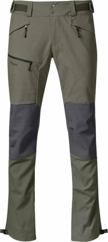 Bergans Fjorda Trekking Hybrid Green Mud/Solid Dark Grey S Outdoorové kalhoty