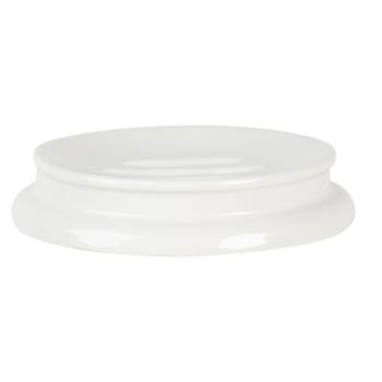 Porcelánová kulatá bílá mýdlenka Circle - Ø 12*2 cm 64735