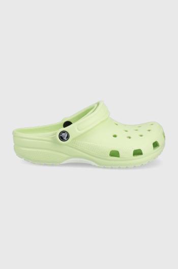 Pantofle Crocs dámské, zelená barva