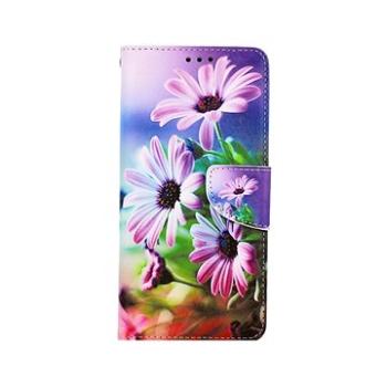 TopQ Pouzdro Xiaomi Redmi 9 knížkové Fialové květy 63681 (Sun-63681)