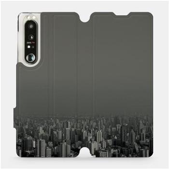 Flip pouzdro na mobil Sony Xperia 1 III - V063P Město v šedém hávu (5903516726066)