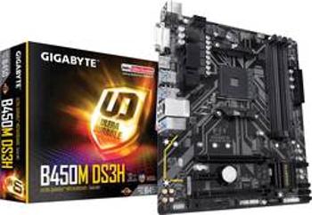 Základní deska Gigabyte B450M DS3H Socket AMD AM4 Tvarový faktor Micro-ATX Čipová sada základní desky AMD® B450