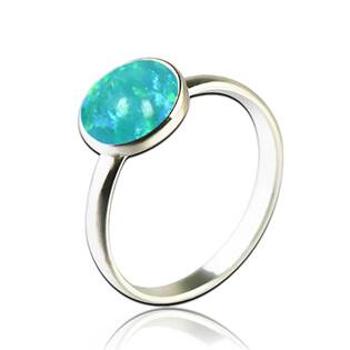 NUBIS® Stříbrný prsten s opálem - velikost 59 - NBP95-OP62-62