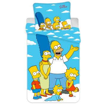 TP Bavlněné povlečení 140x200+70x90 The Simpsons family Clouds