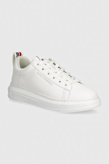 Kožené sneakers boty Karl Lagerfeld KAPRI MENS bílá barva, KL52514A