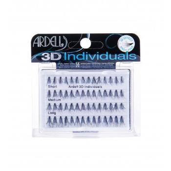 Ardell 3D Individuals Combo Pack dárková kazeta trsové řasy 14 ks Short Black + trsové řasy 14 ks Medium Black + trsové řasy 28 ks Long Black pro ženy