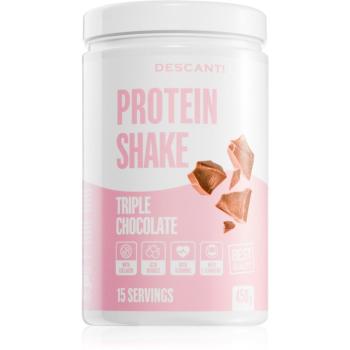 Descanti Protein Shake prášek na přípravu nápoje s proteinem příchuť Triple Chocolate 450 g