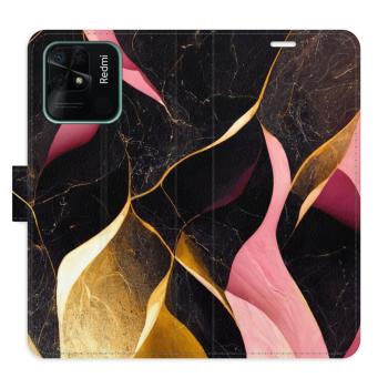 Flipové pouzdro iSaprio - Gold Pink Marble 02 - Xiaomi Redmi 10C