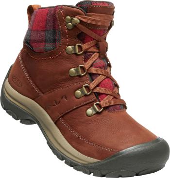 Keen KACI III WINTER MID WP WOMEN tortoise shell/red plaid Velikost: 38 dámské boty