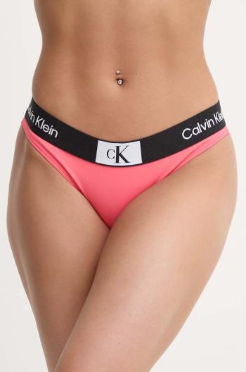 Plavkové kalhotky Calvin Klein růžová barva, KW0KW02353