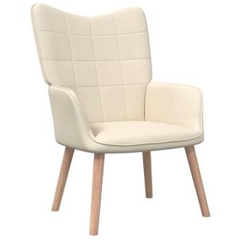 Relaxační židle krémová textil, 327921 (327921)