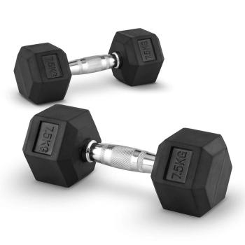 Capital Sports Hexbell 7,5 kg, dvojice jednoruční činek (Dumbbell)