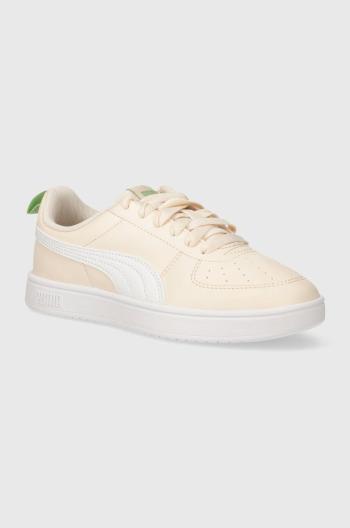 Dětské sneakers boty Puma Rickie Jr béžová barva