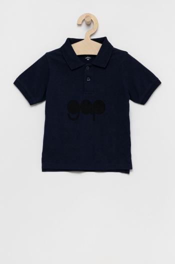 Dětské polo tričko GAP tmavomodrá barva, s potiskem