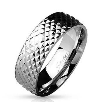 Šperky4U Pánský ocelový prsten - velikost 68 - OPR1631-68