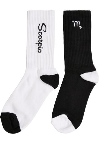 Mr. Tee Zodiac Socks 2-Pack black/white scorpio - 47–50
