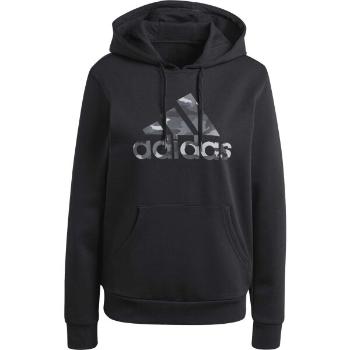 adidas CAMO GRAPHIC HOODIE Dámská mikina, černá, velikost