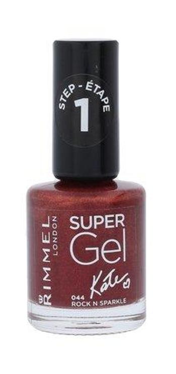 Lak na nehty Rimmel London - Super Gel By Kate , 12ml, 044, Rock, N, Sparkle