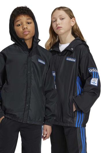 Dětská bunda adidas Originals WINDBREAKER černá barva, JG8487