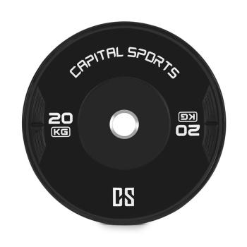 Capital Sports Elongate 20 Bumper Plate, kotouč, závaží, guma, 2x 20kg