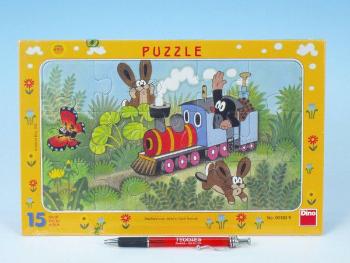 Krtek a lokomotiva Puzzle deskové 29,1dílků