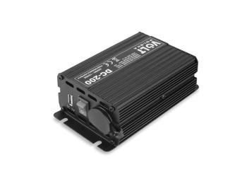 Měnič napětí VOLT POLSKA DC 200 24VDC/12VDC 15A USB 200W