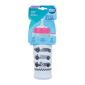 Canpol babies Active Cup Non-Spill Sport Cup Cars Blue 350 ml hrneček pro děti