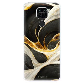 Odolné silikonové pouzdro iSaprio - Black and Gold - Xiaomi Redmi Note 9