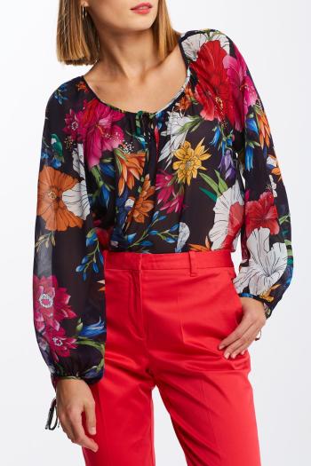 KOŠILE GANT D2. HUMMING FLORAL BLOUSE modrá 38