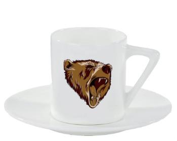 Espresso hrnek s podšálkem 100ml Grizzly