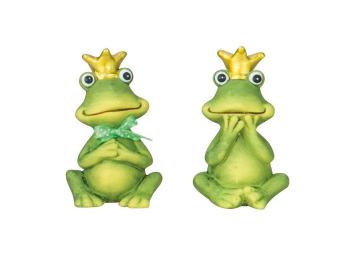 PROHOME - Žába sedící se zlatou korunou různé druhy