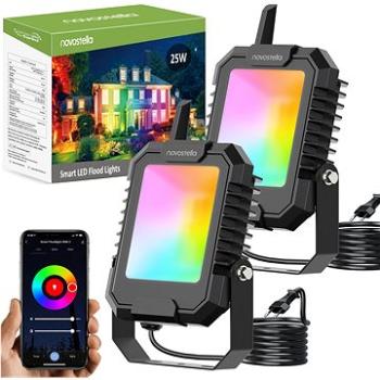 NOVOSTELLA 25W RGB Bluetooth Mesh Smart Flood Light 2 Pack (NTF71-RGB-EU-2)