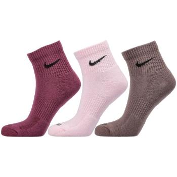 Nike EVERY DAY PLUS Pánské středně vysoké ponožky, růžová, velikost