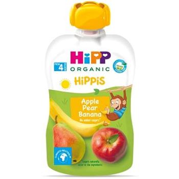 HiPP BIO 100% ovoce Jablko-Hruška - Banán od uk. 4. měsíce, 100 g (9062300433743)