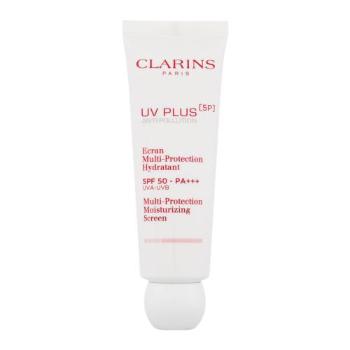 Clarins UV Plus 5P Multi-Protection Moisturizing Screen SPF50 50 ml opalovací přípravek na obličej Rose na všechny typy pleti; na dehydratovanou pleť