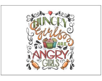 Plakát typ A4-A0 Hungry girls are angry girls