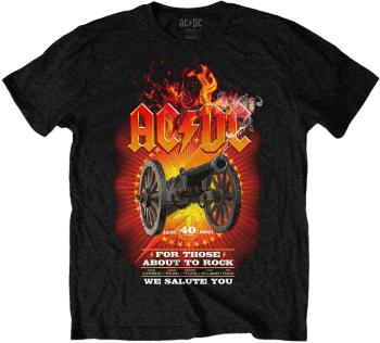 AC/DC Tričko FTATR 40th Flaming Black L