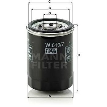 MANN-FILTER W610/7 pro vozy HYUNDAI (W610/7)