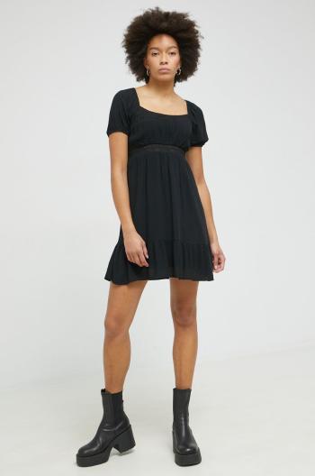 Šaty Hollister Co. černá barva, mini
