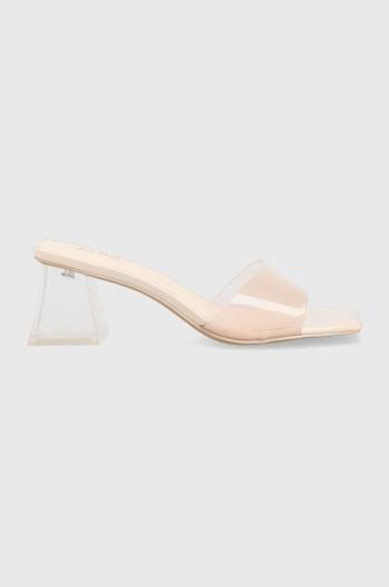 Pantofle Aldo Casablanca dámské, růžová barva, na podpatku