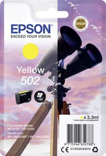 Epson Ink T02V44, 502 originál žlutá C13T02V44010